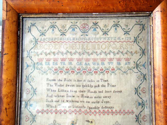 An English Schoolgirl Needlework Sampler signed "Jane Rutherford, Aged 10, 1804." — image 3